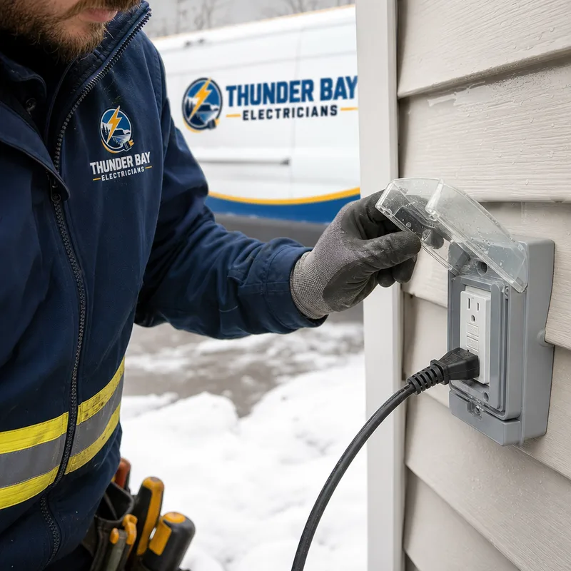 Weatherproof exterior receptacle with in-use cover and GFCI protection